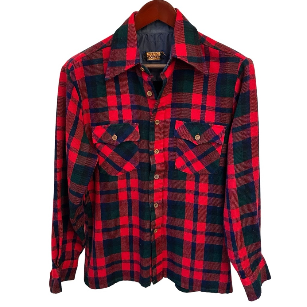 Vintage Woodland Plaid Lumberjack Shirt M